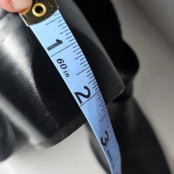 ​NWOT Sam Edelman Bellamie Black Leather Moto Bootie Cowgirl Chunky Heel 9.5 - Picture 15 of 15